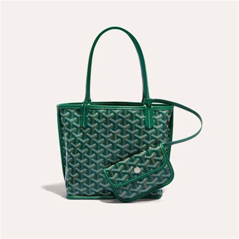 goyard green mini anjou|goyard anjou mini bag price.